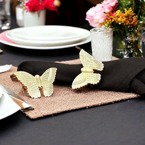 Servilletero Mariposa dorada