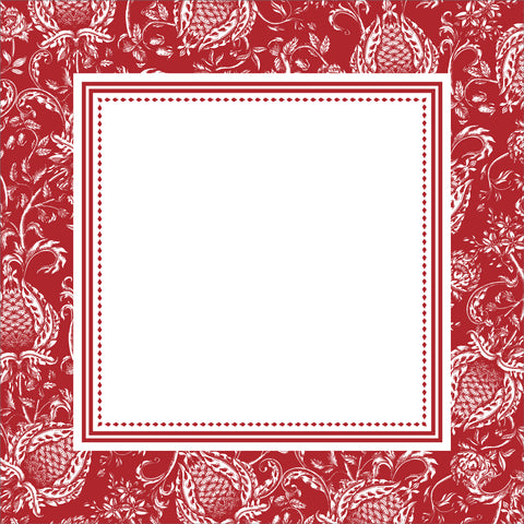 Servilleta Carmesí Cenefa