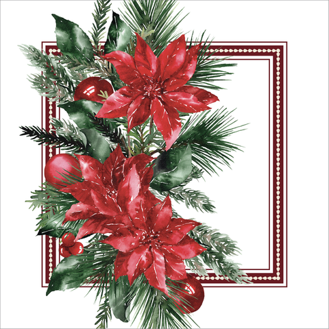 Servilleta Red Bloom Garland