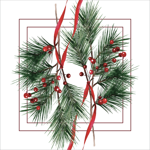 Servilleta Red Bloom Rama