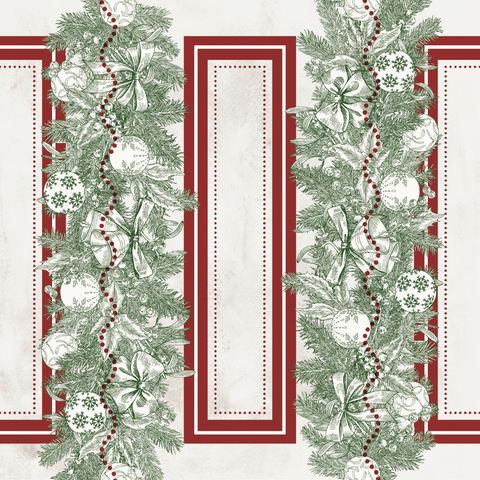 Servilleta Nordic Christmas Cenefa