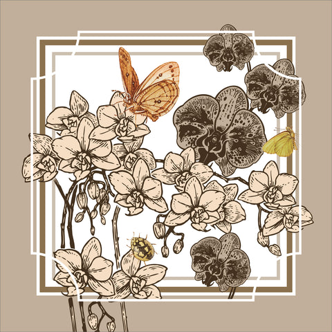 Servilleta Autumn Orchid