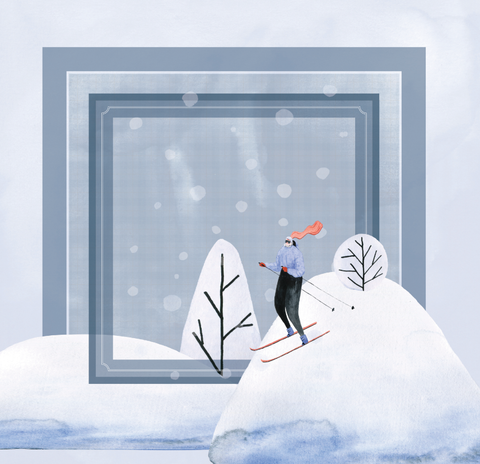 Servilleta Snowland Skater